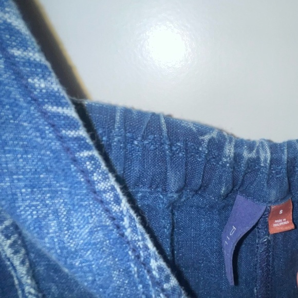 PILCRO Anthropologie Indigo Relaxed Fit Jumpsuit Wide Leg Denim - Picture 5 of 5